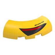 Деталь LEGO Brick Round Corner 3 x 3 x 1 with Red/Black Tail Light print, Желтый