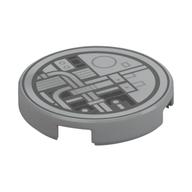 Tile Round 2 x 2 with Conduits print