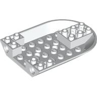 Деталь LEGO Aircraft Fuselage Curved Forward 6 x 8 Bottom with 2 Pin Holes, Белый