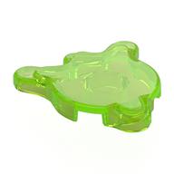 Деталь LEGO Tile Special, Splat with Rounded Sides, Прозрачный ярко-зеленый