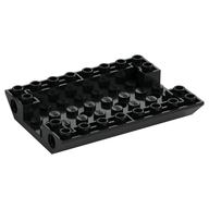 Деталь LEGO Slope Inverted 45° 6 x 8 Double with Pin Holes on Sides, Черный