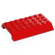 Деталь LEGO Скос двойной 45° 6 x 8, с вырезом 4 x 8, Красный