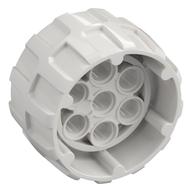 Деталь LEGO Wheel Hard Plastic, Treaded with 7 Pin Holes, Inner Ring (37mm D. x 22mm), Белый