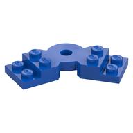 Деталь LEGO Plate Angled 2 x 2 with Step and Hole in Center, Голубой