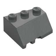 Деталь LEGO Brick Wedged 3 x 3 Right with Slope 45°, Темный сине-серый