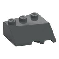 Деталь LEGO Brick Wedged 3 x 3 Left  with Slope 45°, Темный сине-серый