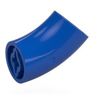 Деталь LEGO Brick Round 2 x 2 D. Tube with 45° Elbow and Axle Holes (Crossholes) at Each End [LONG], Голубой