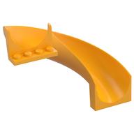 Деталь LEGO Friends Slide Curved, Ярко-светло-оранжевый