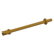 Деталь LEGO Bar 8L - Two Stop Rings / One Pin, Technic Figure Ski Pole [Flat End], Жемчужно-золотой