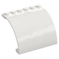 Деталь LEGO Панель изогнутая верхняя 6 x 5 x 3 1/3, Белый