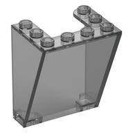 Деталь LEGO Windscreen 3 x 4 x 4 Inverted, Rounded Top Inside Edges, Cut-Out Bottom Inside Edges, Прозрачный черный