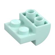 Деталь LEGO Скос изогнутый перевёрнутый 2 x 2, Светлый морской волны