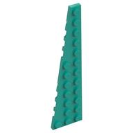 Деталь LEGO Пластина-клин левая 12 x 3, Темно-бирюзовый
