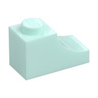 Деталь LEGO Кирпичик изогнутый 2 x 1, с обратным вырезом, Светлый морской волны