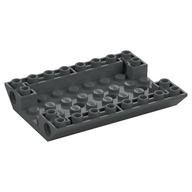Деталь LEGO Slope Inverted 45° 6 x 8 Double with Pin Holes on Sides, Темный сине-серый