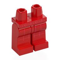 Деталь LEGO Hips and Red Legs with White Stitching Pattern print, Красный