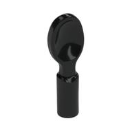 Деталь LEGO Equipment Cutlery - Spoon, Flat Bottom, Черный