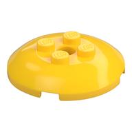 Деталь LEGO Тарелка 4 x 4, с 4 штырьками, Желтый