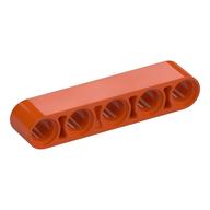 Деталь LEGO Балка Technic толстая 1 x 5, Красно-оранжевый