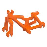 Деталь LEGO Bicycle Frame Wide, Clip for Steer, Оранжевый