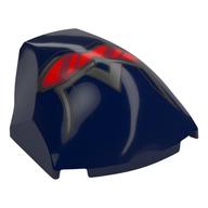 Slope Curved 4 x 5 x 1 2/3 with Captain America Face, Red Visor print