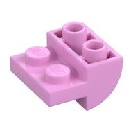 Деталь LEGO Скос изогнутый перевёрнутый 2 x 2, Ярко-розовый