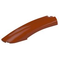 Деталь LEGO Slope Curved 10 x 2 x 2 with Curved End Left, Темно-оранжевый