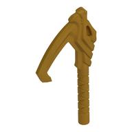Деталь LEGO Weapon Sickle with Dragon Head, Жемчужно-золотой