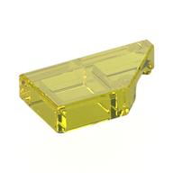 Деталь LEGO Плитка 1 x 2, с выемкой под штырёк справа, Прозрачный желтый