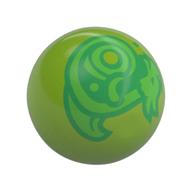 Деталь LEGO Technic Ball Joint with Green/Dark Green Dragon print, Лайм