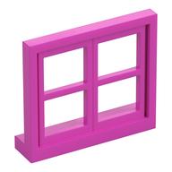 Деталь LEGO Window 4 x 3 Lattice, Темно-розовый