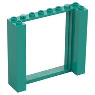 Деталь LEGO Дверная коробка двойная 2 x 8 x 6, Темно-бирюзовый
