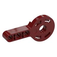 Деталь LEGO Technic Rotation Joint Disk with Pin Hole and 3L Beam Thick, Темно-красный