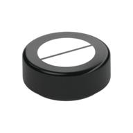 Tile Round 1 x 1 with 2 Silver Half Circles/ Screw Head print