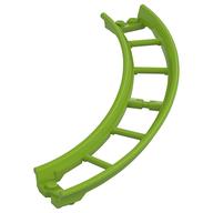 Деталь LEGO Vehicle Track, Roller Coaster, Curve Ramp 13 x 13 x 3, Лайм