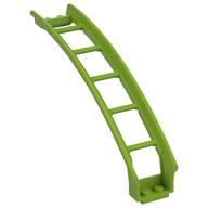 Деталь LEGO Track Roller Coaster Ramp Large Upper Part, 6 1/3 Bricks Elevation, Лайм