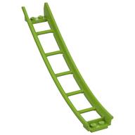 Деталь LEGO Track Roller Coaster Ramp Large Lower Part, 6 1/3 Bricks Elevation, Лайм