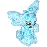 Деталь LEGO Creature, Pixie, Winking print, Прозрачный темно-синий опаловый
