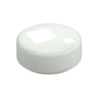 Деталь LEGO FLAT TILE 1X1, ROUND Eye print, Светящийся в темноте белый