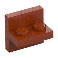 Деталь LEGO Tile Special 2x2 with 1x2 Vertical Plate, Темно-оранжевый