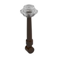 Деталь LEGO Equipment Wand with Trans-Clear Hollow Stud Pattern, Темно-коричневый