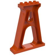 Деталь LEGO Duplo Column / Support / Girder, Красно-оранжевый