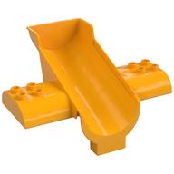 Деталь LEGO Duplo Slide 8 x 10 x 5 with 2 x 2 Studs on Both Sides, Ярко-светло-оранжевый