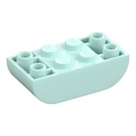 Деталь LEGO Кирпичик изогнутый двойной перевёрнутый 2 x 4, Светлый морской волны