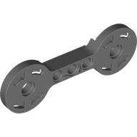 Деталь LEGO Technic Rotation Joint Disk Double with Pin Hole and 3L Beam Thick, Темный сине-серый