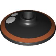 Dish 2 x 2 Inverted [Radar] with Reddish Orange Eye print
