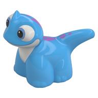 Деталь LEGO Duplo Animal Salamander with White Chest, Lavender Spots print (Bruni), Средне-голубой