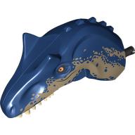 Animal Body Part, Dinosaur, Allosaurus Head with Dark Tan print