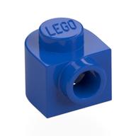 Деталь LEGO Пластина половинная круглая 1 x 1 x 2/3, с боковым штырьком, Голубой