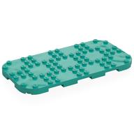 Деталь LEGO Plate Round Corners 8 x 16 x 2/3 Circle with Reduced Knobs, Темно-бирюзовый